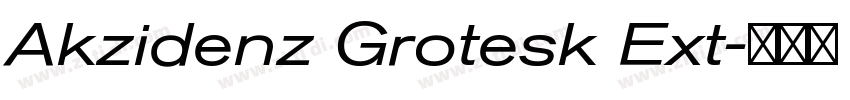 Akzidenz Grotesk Ext字体转换